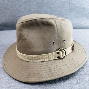 TRIANGLE HEADWEAR - Vintage Canvas Safari Green Hat Size Large  H7